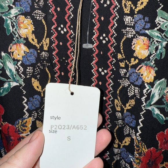 NWT-Gypsy Love Kimono Top Patchwork Floral Open Front Hippie Boho Size Small - Picture 4 of 9